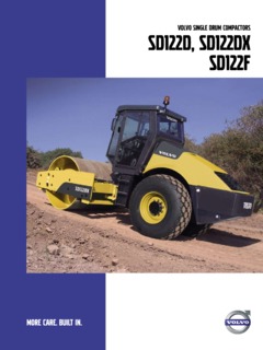 Volvo CE SD122F Specifications