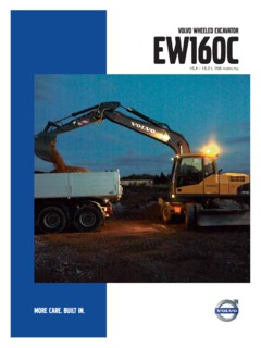 Volvo CE EW160C Specifications