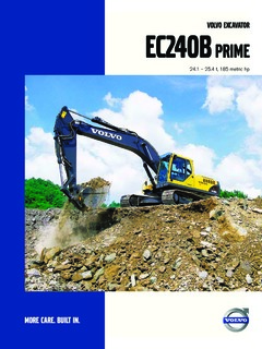 Volvo CE EC240B prime Specifications