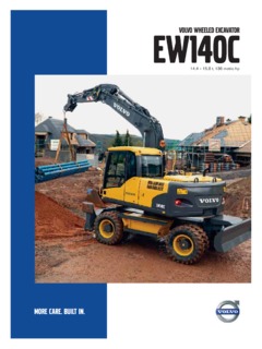 Volvo CE EW140C Specifications