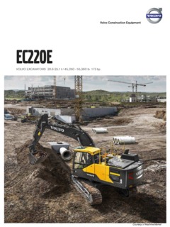 Volvo CE EC220E Specifications