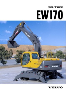Volvo CE EW170 Specifications