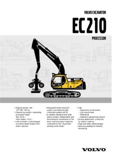 Volvo CE EC210 Specifications