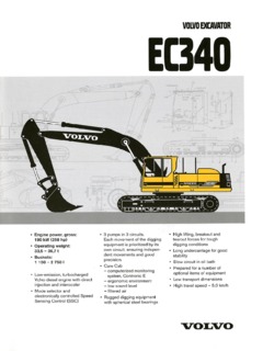 Volvo CE EC340 Specifications