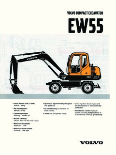 Volvo CE EW55 Specifications