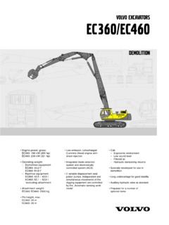 Volvo CE EC360 Specifications