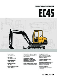 Volvo CE EC45 Specifications