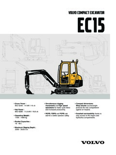 Volvo CE EC15 Specifications