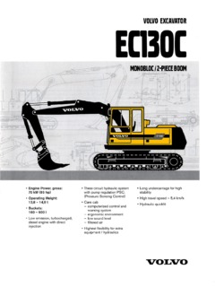 Volvo CE EC130C Specifications