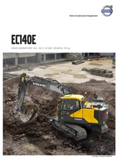 Volvo CE EC140E Specifications