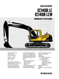 Volvo CE EC140B LC Specifications