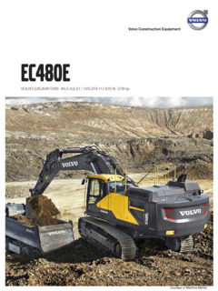 Volvo CE EC480E Specifications