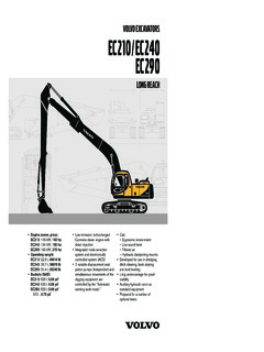 Volvo CE EC240 Specifications