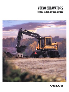Volvo CE EW130C Specifications