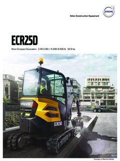 Volvo CE ECR25D Specifications
