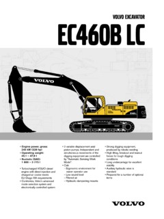 Volvo CE EC460B LC Specifications