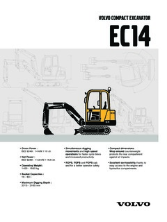 Volvo CE EC14 Specifications