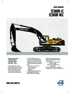 Volvo CE EC360B LC Specifications