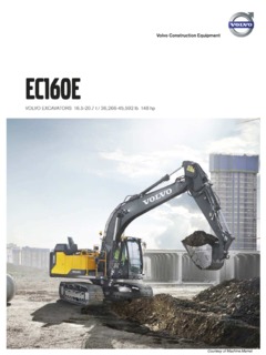 Volvo CE EC160E Specifications