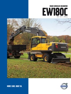 Volvo CE EW180C Specifications