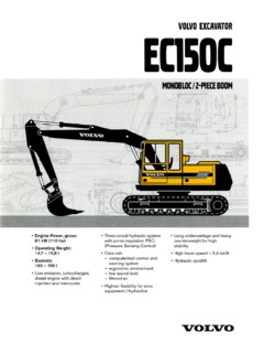 Volvo CE EC150C Specifications