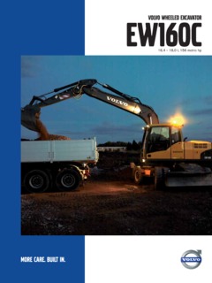 Volvo CE EW160C Specifications