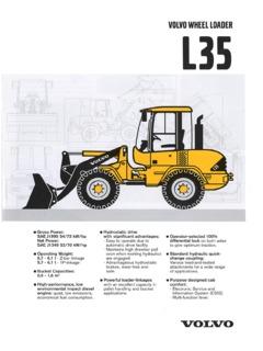 Volvo CE L35 Specifications