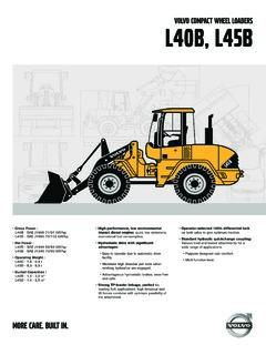 Volvo CE L45B Specifications