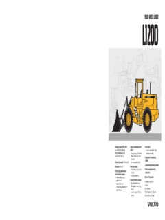 Volvo CE L120D Specifications