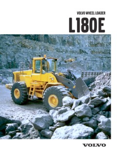 Volvo CE L180E Specifications
