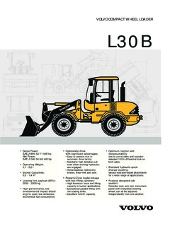 Volvo CE L30B Specifications