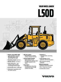 Volvo CE L50D Specifications