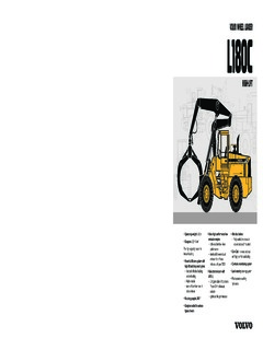 Volvo CE L180C High-Lift Specifications