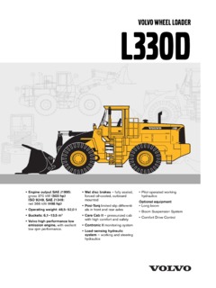 Volvo CE L330D Specifications