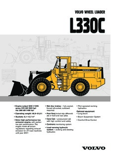 Volvo CE L330C Specifications