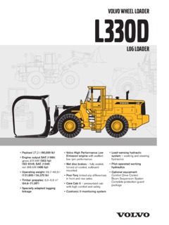Volvo CE L330D LOG Specifications