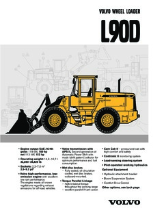 Volvo CE L90D Specifications