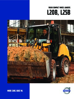 Volvo CE L20B Specifications