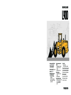 Volvo CE L90D Specifications