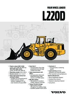 Volvo CE L220D Specifications