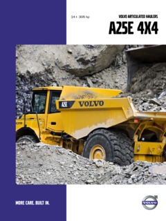 Volvo CE A25E 4x4 Specifications