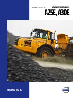 Volvo CE A30E Specifications
