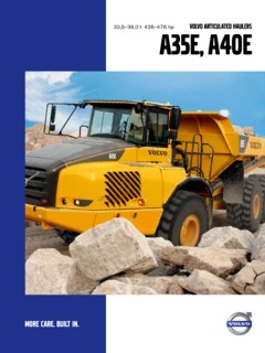 Volvo CE A35E Specifications