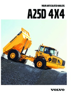 Volvo CE A25D 4x4 with D10 Engine Specifications