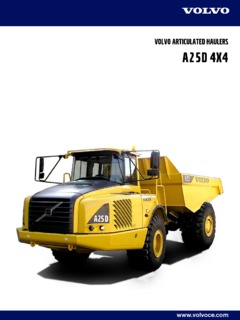 Volvo CE A25D 4x4 with D10 Engine Specifications