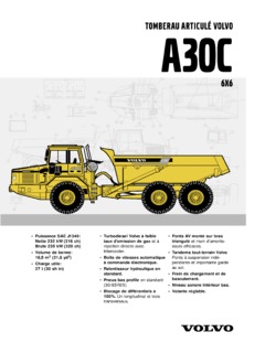 Volvo CE A30C 6x6 Specifications