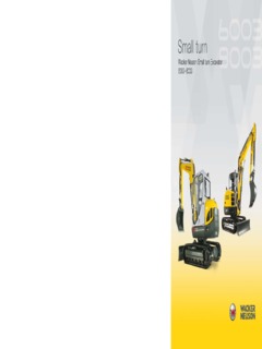 Wacker Neuson 8003 Pivot arm Specifications