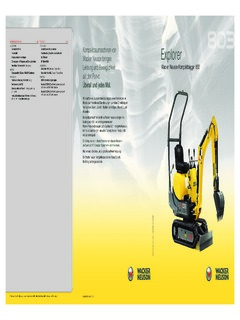 Wacker Neuson 803 Specifications