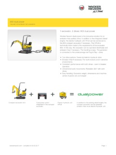 Wacker Neuson 803 Specifications