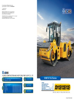 XCMG XD122E Specifications